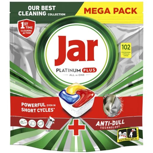 Jar Platinum Plus BBQ tablete za perilicu posuđa, 102 kom XXL Cijene