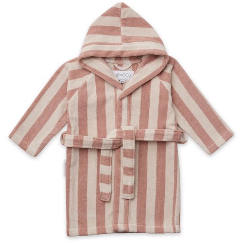 Liewood dječji ogrtač za kupanje reggie stripe rose/sandy Slike