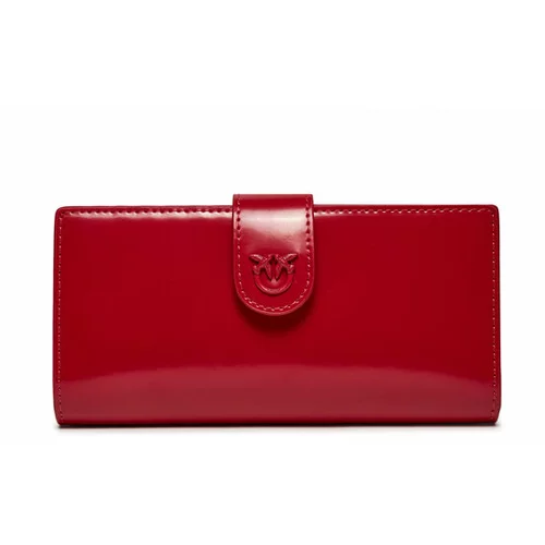 Pinko Velika ženska denarnica Horizontal Wallet . PE 24 PCPL 102841 A1EN Rdeča