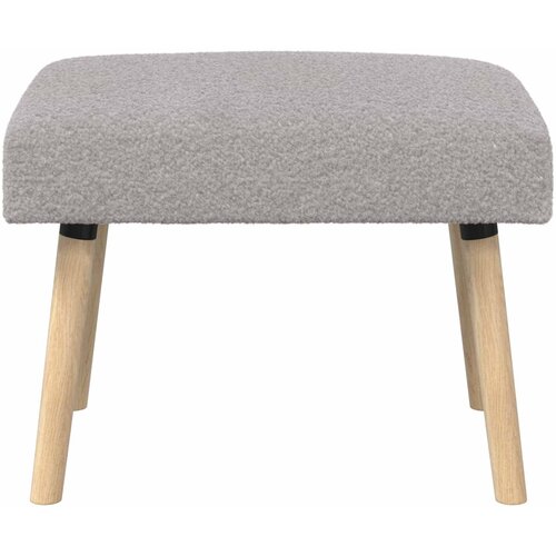  Klupa Jednobojno Svjetlosiva 60 x 40 x 45 cm Boucl&amp;eacute; Slike