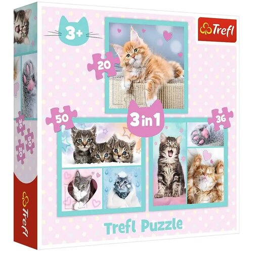 Trefl Puzzle 3u1 mačke Cene