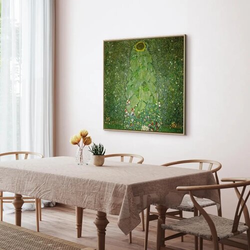  Slika - Gustav Klimt &amp;ndash; The Sunflower 80x80 U prirodnom drvenom okviru Slike