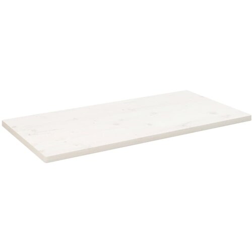 vidaXL Ploča za stol bijela 110x55x2 5 cm masivna borovina pravokutna Cijene