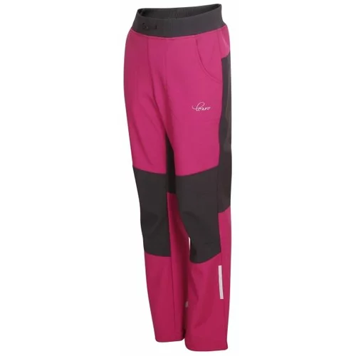 Lewro NORAY Softshell hlače za djevojčice, ružičasta, veličina