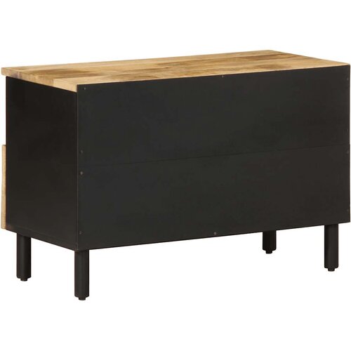  ormarić crni 70x33,5x46 cm Puno grubo drvo Mango Slike