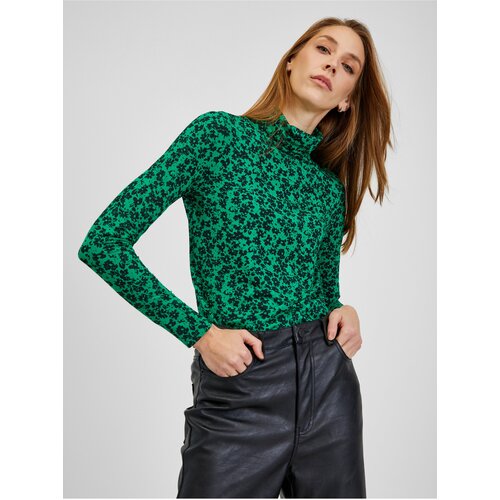 Orsay Green Ladies Patterned Turtleneck - Women Cene