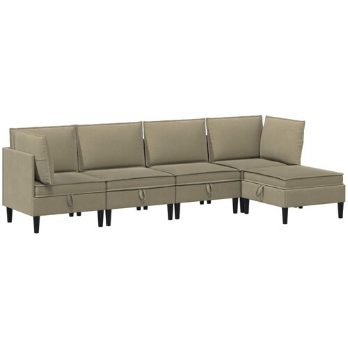  Komplet pohi&scaron;tva za dnevno sobo 5 pcs Kaki Blago, (5000283132) Cene