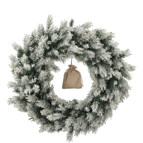 Snježni smrekov adventski vijenac s LED rasvjetom 60 cm ANT2053 Cijene
