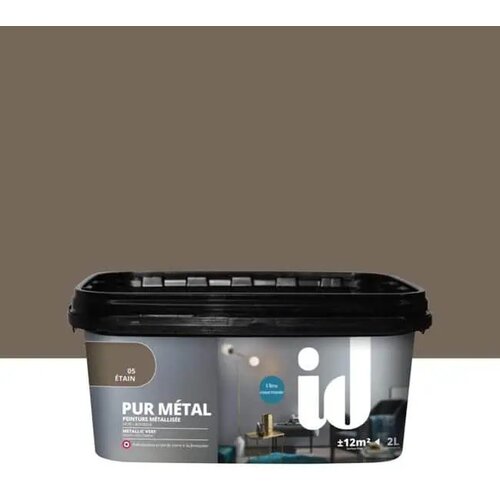  Boja za zidove s efektom metala ID Pur Metal - Kositar Slike