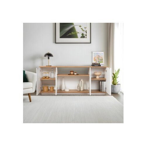 Hanah home konzolni sto Arista, 180x75x44.5 cm, Beli Slike