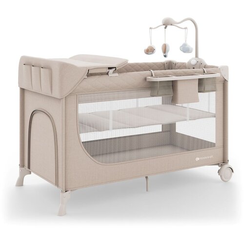 Kinderkraft Putni krevetić LEODY UP, Beige s dodacima Cijene