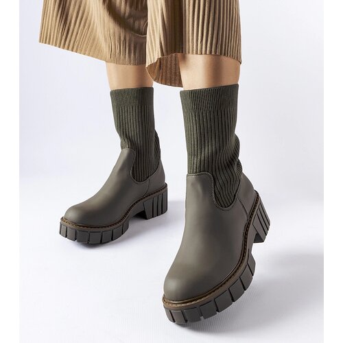 Gemre Green sock boots Beauchemin Cene