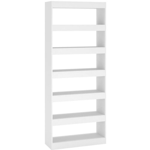 Maison Chic Knjižna omara - Knjižni regal bela 80x30x198 cm iverna plo&amp;scaron;ča, (21724963) Slike