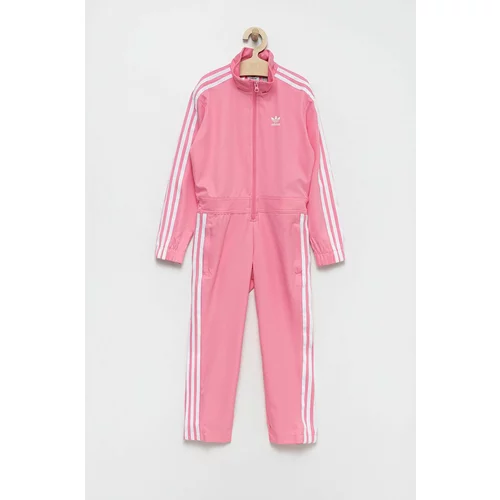 Adidas Otroški kombinezon roza barva