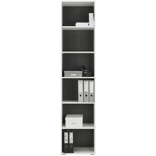 Hom`in regal 50/222,2/40 cm bela, antracit Slike