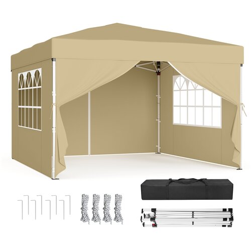 Songmics Paviljon 3x3x2,6 m bež, (5000248594) Slike