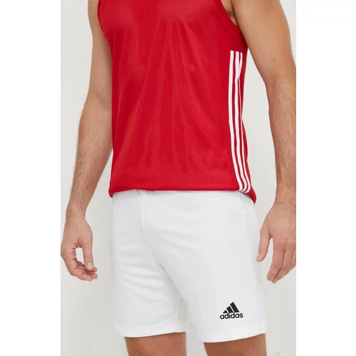 Adidas Kratke hlače za vadbo Entrada 22 bela barva