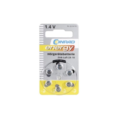 Conrad energy gumbasta baterija ZA 10 cink-zračni 90 mAh 1.4 V 6 St. Cene