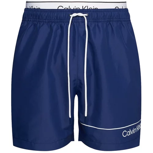 Calvin Klein Swimwear Kupaće hlače tamno plava / bijela