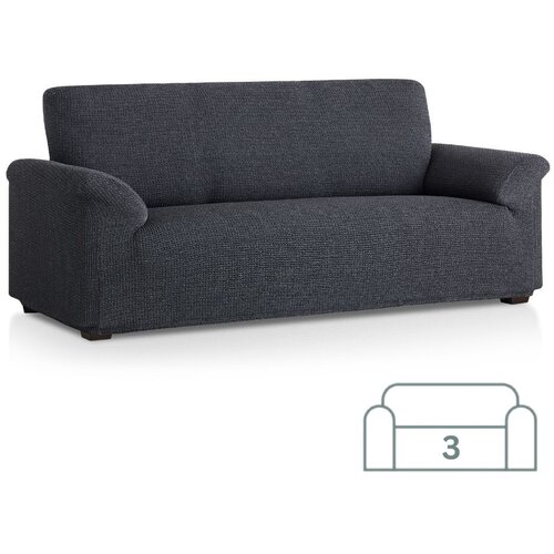 SOFA Raztegljiva stretch prevleka za trosed - kavč 180-230 cm črno/bela (siva) EU kvaliteta Slike