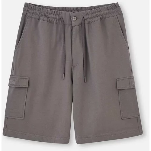 Dagi Gray cargo shorts with pockets