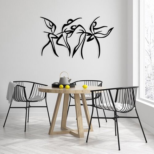 Wallity zidna dekoracija felicita m, 97 x 56,5 cm, crna Cene