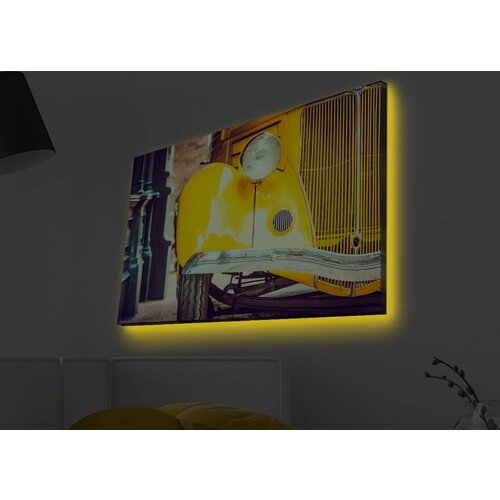Wallity 4570MDACT-018 multicolor decorative led lighted canvas painting Cene