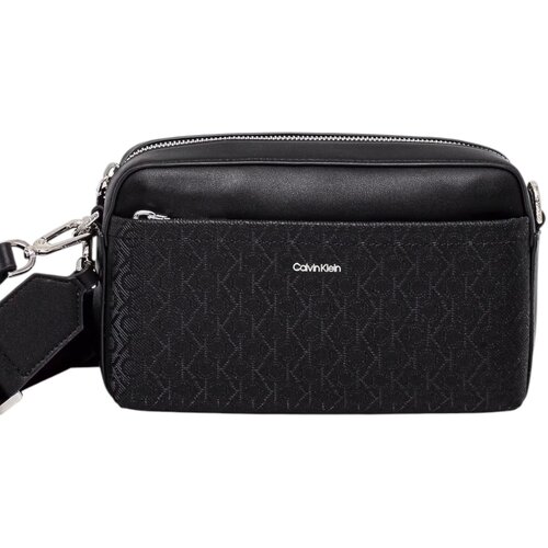 Calvin Klein Jeans Torbe za čez ramo CK MST AP DBL STRPS LV04F3080G Črna Slike