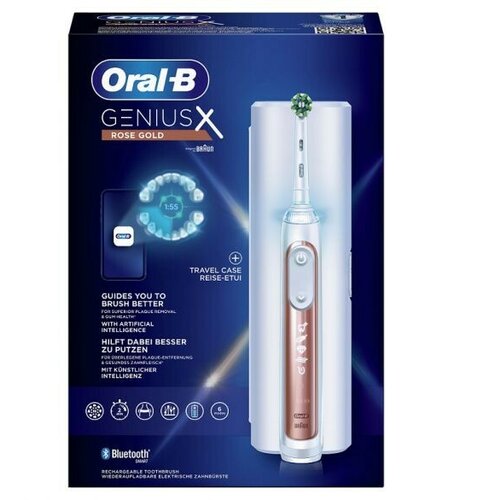 Oral-b oral b genius x rosegold električna četkica + putna kutija Slike