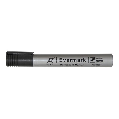  Permanent marker sa klipsom PY231601 kosi vrh, 4,5 mm A Plus crna ( 08MB04B ) Slike