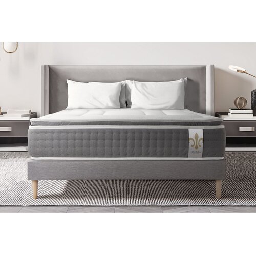 Litier Deluxe Celoten paket za posteljo - Vzmetnica 160x200 cm + Vzmetni okvir z letvami (komplet) + 2 vzglavnika + Prevleka - Vingt-Six PLUS, (21613896) Cene