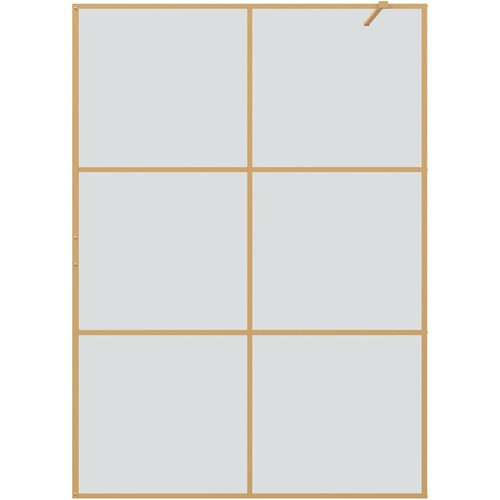  Zid za walk-in tu&amp;scaron; Zlatno 140 x 195 cm Staklo otporno na udarce Slike