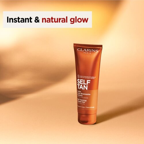 Clarins Self Tan Instant Gel gel za samotamnjenje za tijelo i lice 125 ml Slike