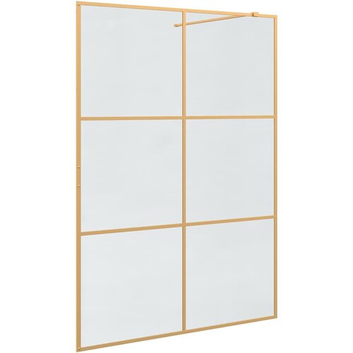 Zid za walk-in tu&amp;scaron; Zlatno 140 x 195 cm Staklo otporno na udarce Slike