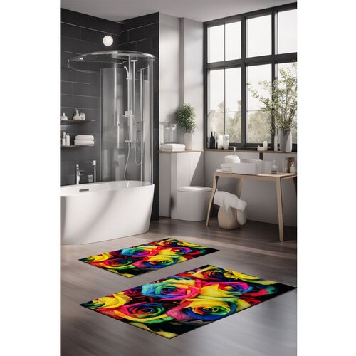  CT-5150 multicolor bathmat set (2 pieces) Cene
