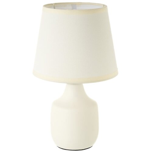 Casa Selección Bijela/krem stolna lampa keramička s tekstilnim sjenilom (visina 24 cm) – Cene