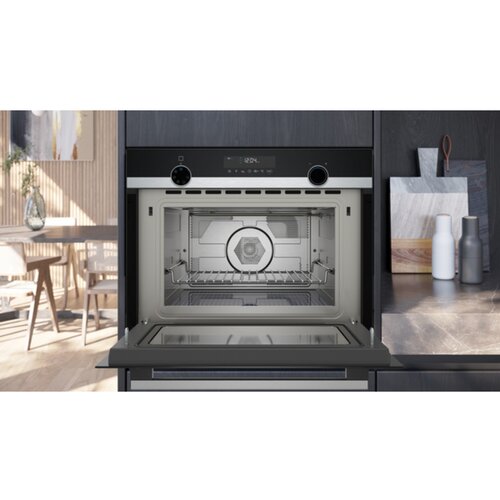 Siemens CM585AGS1 iQ500 Vgradna pecica z mikrovalovna funkcijo vrocega zraka, 45 visoka cm Slike