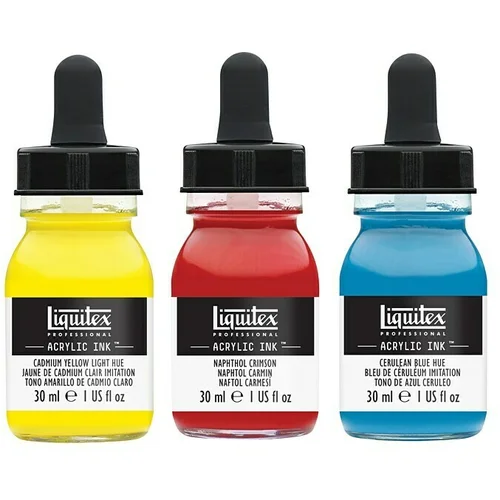 LIQUITEX Professional Set tinte za crtanje Essentials (Essentials, 3 Kom. x 30 ml, Boca s pipetom)