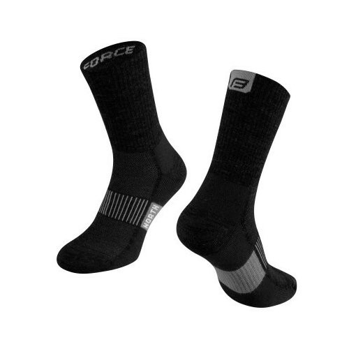 Force čarape north, crno-siva l-xl / 42-47 ( 9011937/S61 ) Slike