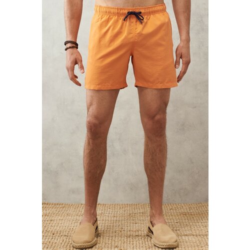 AC&Co / Altınyıldız Classics Men's Orange Standard Fit Quick Dry Swimwear Marine Shorts. Slike