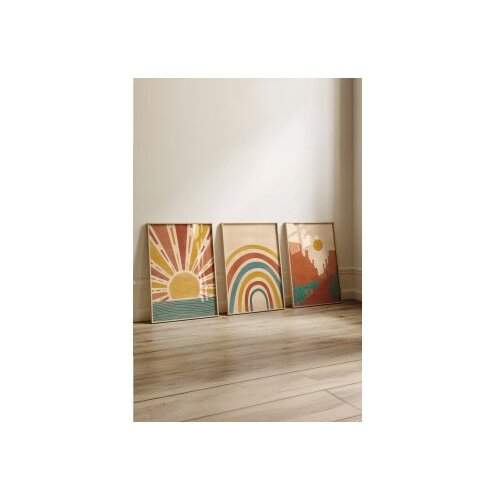 Wallity dekorativna slika 3Dartsohoset8, 33x48cm, 3 dela Slike