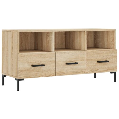 Maison Chic TV omarica - TV stojalo - Televizijska omarica sonoma hrast 102x36x50 cm inženirski les, (21699553) Slike