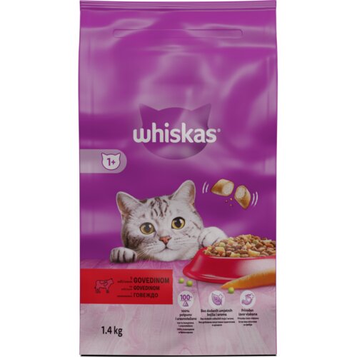 Whiskas 1+ z govedino Cene