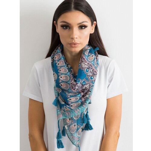 Fashion Hunters Blue scarf with ethnic print Slike