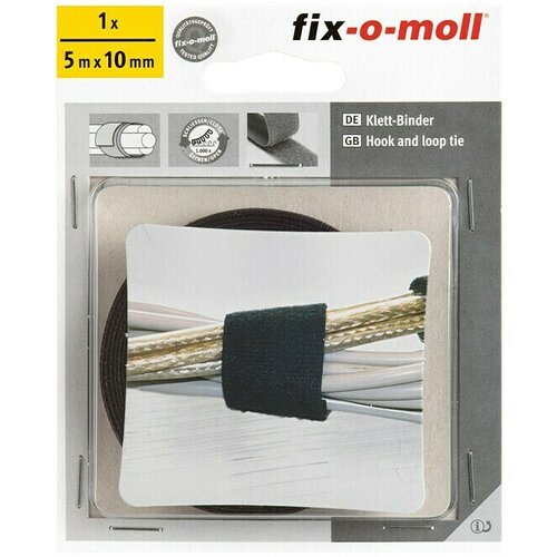 Fix-o-moll kabelska spojnica na čičak technic (5 m x 10 mm, crne boje) Cijene
