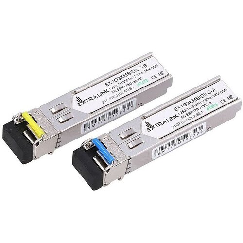 Extralink SFP 1.25G WDM BIDI 1310/1550NM 3KM DDM 2PCS LC Cene