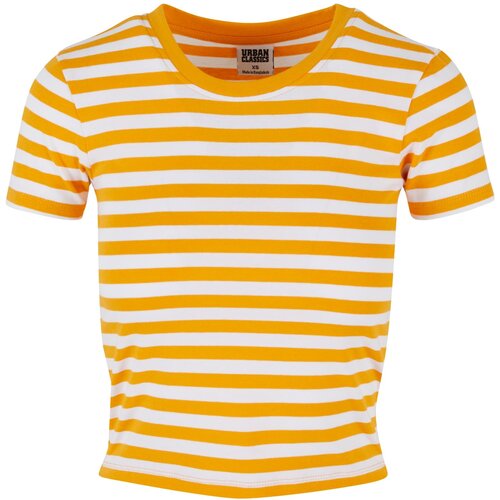 Urban Classics Women&amp;#039;s short t-shirt with stripes white/magicmango Slike