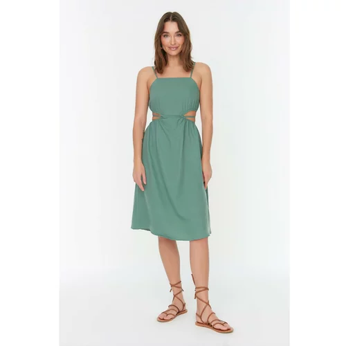 Trendyol Green Cut Out Detailed Dress
