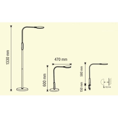  LED prigu&amp;scaron;iva lampa 3u1 LED/12W/230V crna CRI 90 + daljinski upravljač Slike