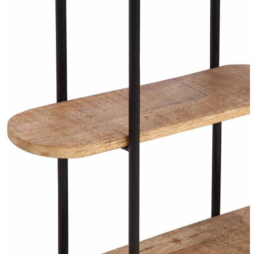  Zidna polica 90x20x116,5 cm Masivno neobrađeno drvo manga Slike